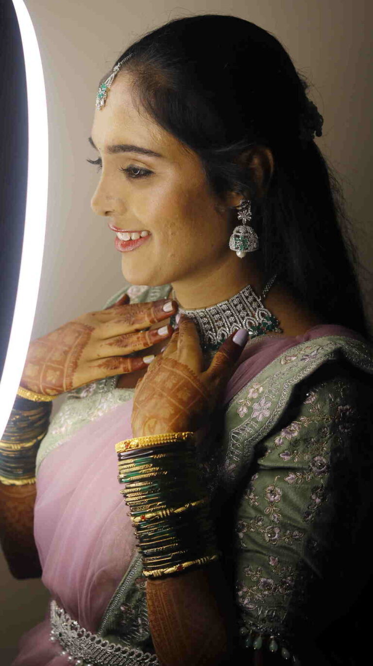 Bride reception look