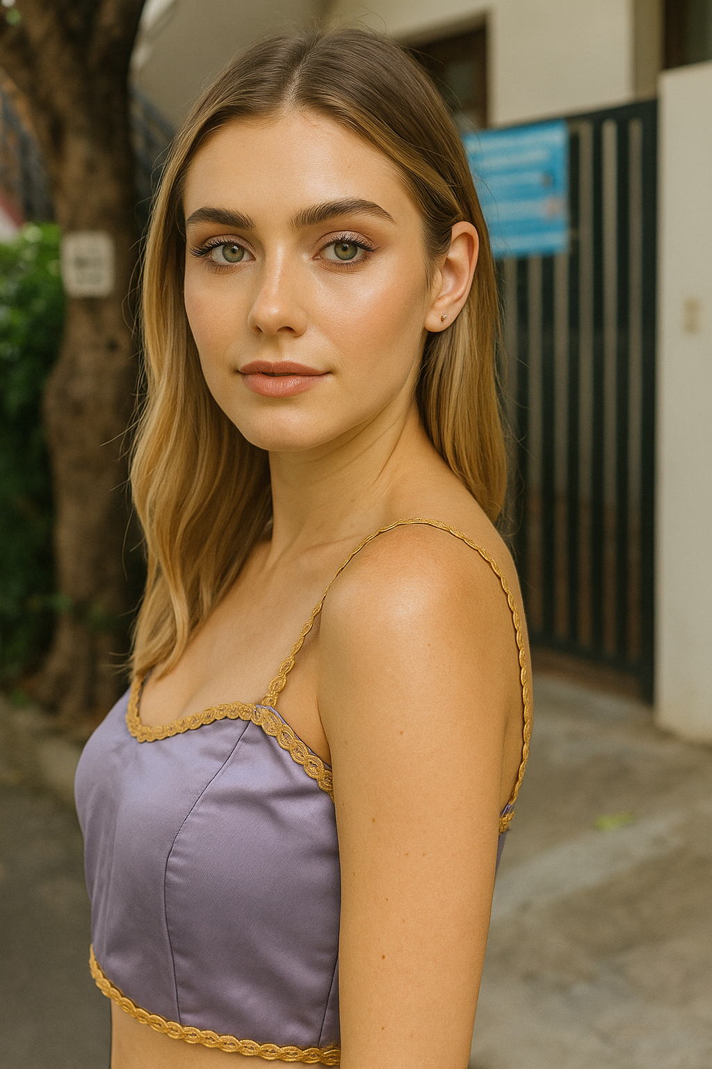 BUY CHARMINE CHAYA Satin Shoulder Strap Designer Ready Made Kantara Blouse - Image 29