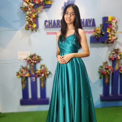 Green Strap Gown