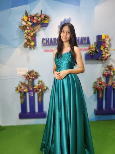 Green Strap Gown
