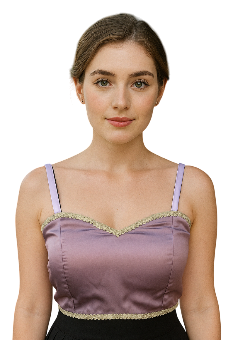 BUY CHARMINE CHAYA Satin Shoulder Strap Designer Ready Made Kantara Blouse - Image 24