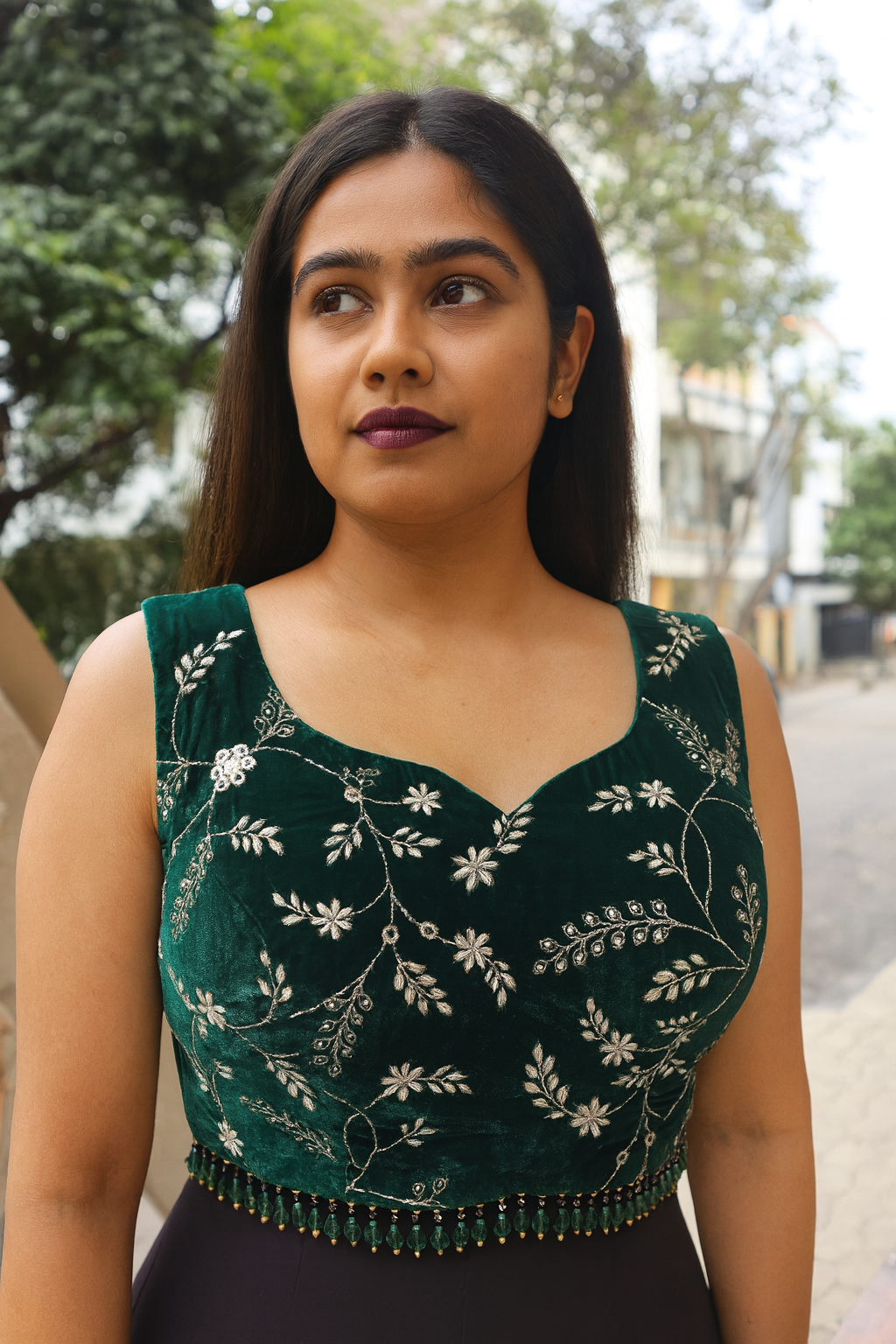 velvet blouse - Image 2