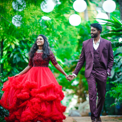 BUY RED Heavy Netted Gown